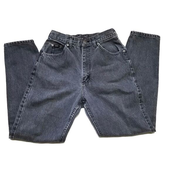 VINTAGE 60s Lee Riders Black Ultra High Rise Jeans - Picture 3 of 9